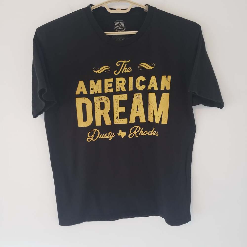 WWE The American Dream Dusty Rhodes Black T Shirt Mens Size L Ripple Junction